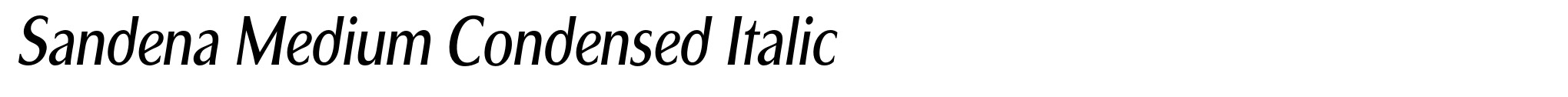 Sandena Medium Condensed Italic image